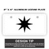 2" X 4" Aluminum License Plate  Thumbnail