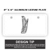 2" X 4" Aluminum License Plate  Thumbnail