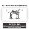 2" X 4" Aluminum License Plate  Thumbnail