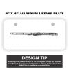 2" X 4" Aluminum License Plate  Thumbnail
