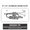 2" X 4" Aluminum License Plate  Thumbnail