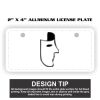 2" X 4" Aluminum License Plate  Thumbnail