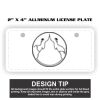 2" X 4" Aluminum License Plate  Thumbnail