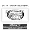 2" X 4" Aluminum License Plate  Thumbnail