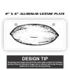 2" X 4" Aluminum License Plate  Thumbnail