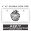 2" X 4" Aluminum License Plate  Thumbnail