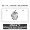 2" X 4" Aluminum License Plate  Thumbnail