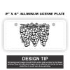 2" X 4" Aluminum License Plate  Thumbnail