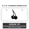 2" X 4" Aluminum License Plate  Thumbnail