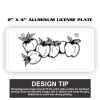 2" X 4" Aluminum License Plate  Thumbnail