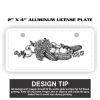 2" X 4" Aluminum License Plate  Thumbnail