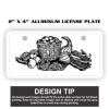 2" X 4" Aluminum License Plate  Thumbnail