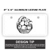 2" X 4" Aluminum License Plate  Thumbnail