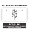 2" X 4" Aluminum License Plate  Thumbnail
