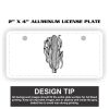 2" X 4" Aluminum License Plate  Thumbnail