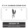 2" X 4" Aluminum License Plate  Thumbnail