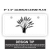 2" X 4" Aluminum License Plate  Thumbnail