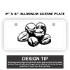 2" X 4" Aluminum License Plate  Thumbnail