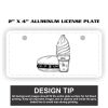 2" X 4" Aluminum License Plate  Thumbnail