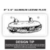 2" X 4" Aluminum License Plate  Thumbnail