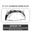 2" X 4" Aluminum License Plate  Thumbnail