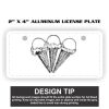 2" X 4" Aluminum License Plate  Thumbnail