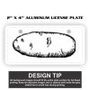 2" X 4" Aluminum License Plate  Thumbnail