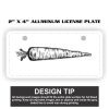 2" X 4" Aluminum License Plate  Thumbnail