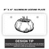 2" X 4" Aluminum License Plate  Thumbnail