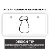 2" X 4" Aluminum License Plate  Thumbnail