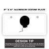 2" X 4" Aluminum License Plate  Thumbnail