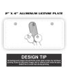2" X 4" Aluminum License Plate  Thumbnail
