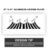 2" X 4" Aluminum License Plate  Thumbnail