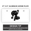 2" X 4" Aluminum License Plate  Thumbnail