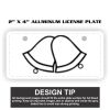 2" X 4" Aluminum License Plate  Thumbnail