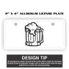 2" X 4" Aluminum License Plate  Thumbnail