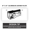 2" X 4" Aluminum License Plate  Thumbnail