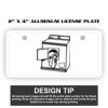 2" X 4" Aluminum License Plate  Thumbnail