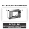 2" X 4" Aluminum License Plate  Thumbnail