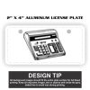 2" X 4" Aluminum License Plate  Thumbnail