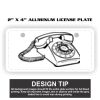 2" X 4" Aluminum License Plate  Thumbnail