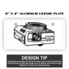 2" X 4" Aluminum License Plate  Thumbnail