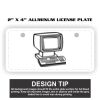 2" X 4" Aluminum License Plate  Thumbnail