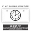 2" X 4" Aluminum License Plate  Thumbnail