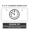2" X 4" Aluminum License Plate  Thumbnail