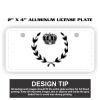 2" X 4" Aluminum License Plate  Thumbnail