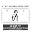 2" X 4" Aluminum License Plate  Thumbnail