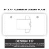 2" X 4" Aluminum License Plate  Thumbnail