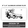2" X 4" Aluminum License Plate  Thumbnail