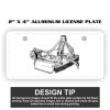 2" X 4" Aluminum License Plate  Thumbnail